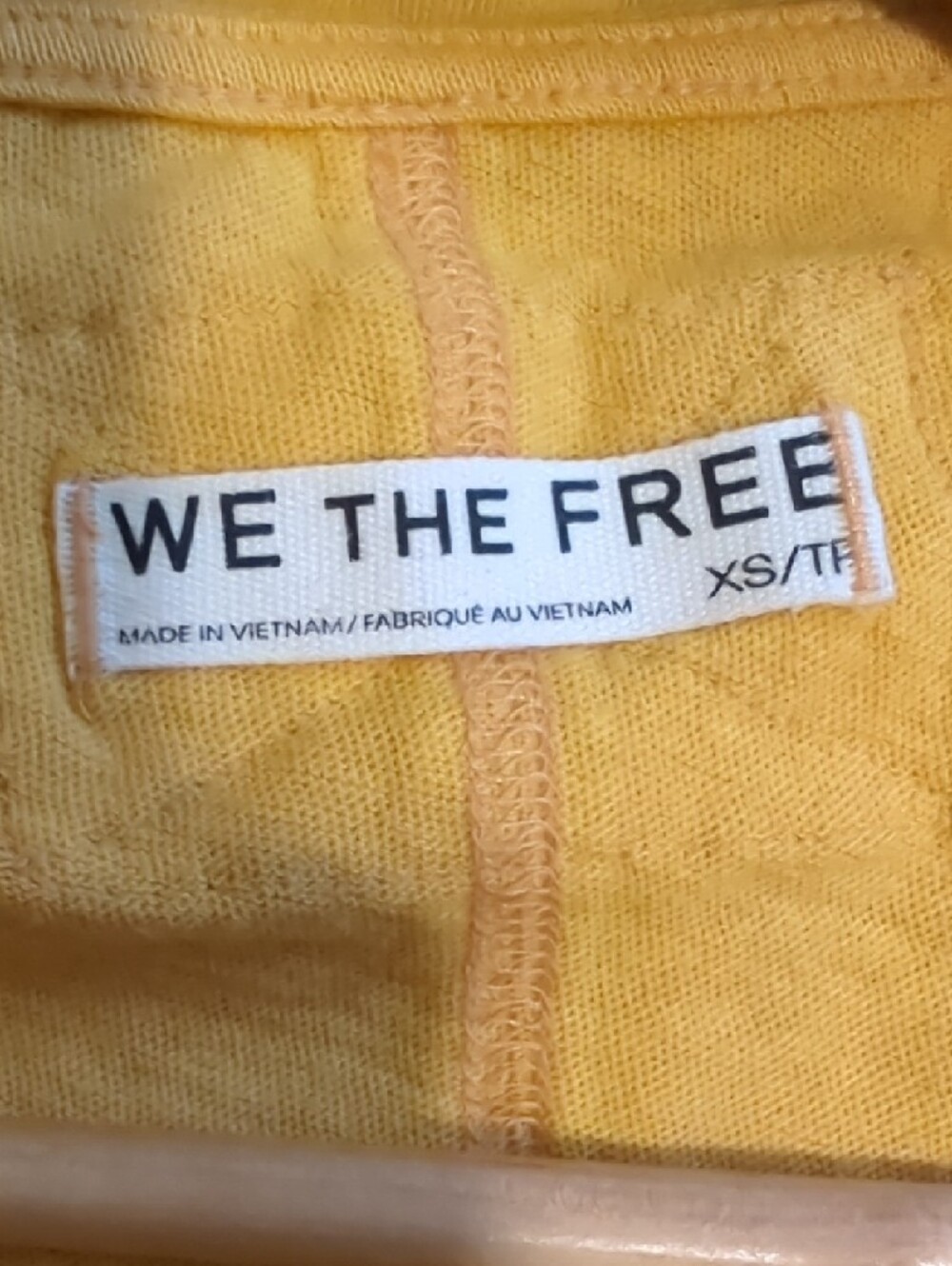 Free People We The Free Most Loved Long Sleeve Boatneck Tee in Golden Yellow - Picture 3 of 6
